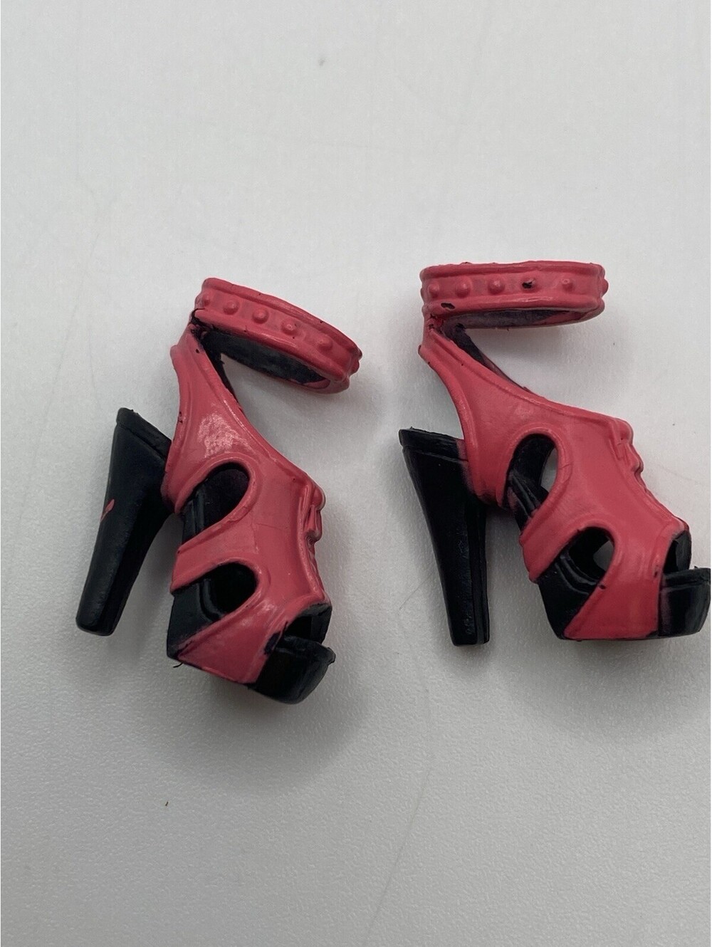 Barbie Basics Black Label Shoes Pink/ Black Scrappy Heels S1